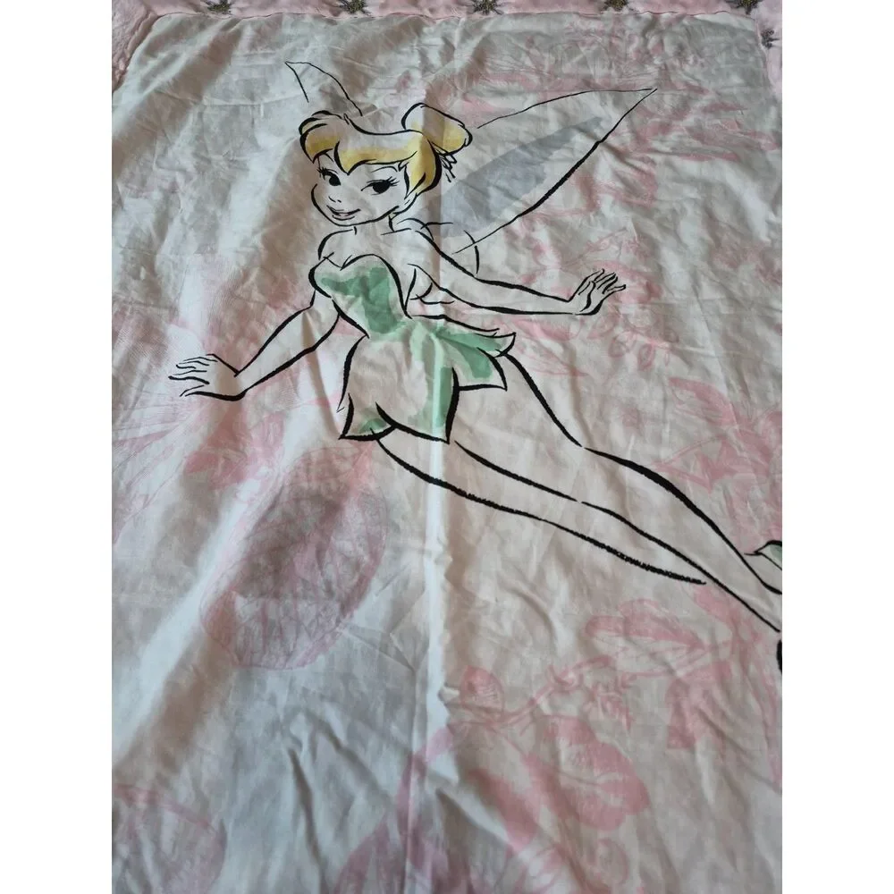 Handmad Girls Crib Quilt w/ Pink Minky & Sequin Accents fairy blanket panel cute